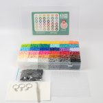 Kit Avanzado Hama Beads 36 colores + 500 mostacillas negras - Proyectos grandes y sombreados profesionales