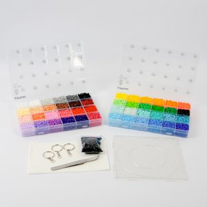 Kit Pro Hama Beads MINI 2.6mm - 48 colores y 25.000 mostacillas - Máximo detalle y precisión profesional