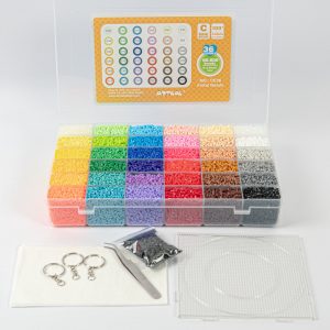 Kit Avanzado Hama Beads MINI 2.6mm - 36 colores y 67.000 mostacillas - Proyectos complejos y grandes